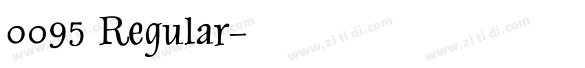 0095 Regular字体转换